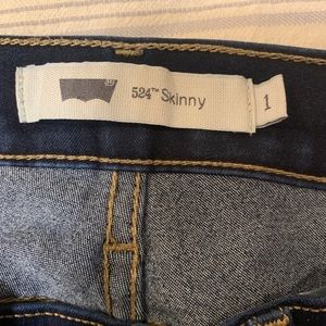 Levi, dark blue skinny jeans
